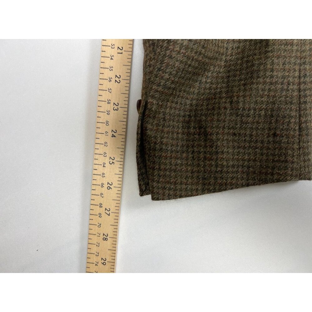 Chaps Ralph Lauren Men's 46 Brown 100% Wool Plaid Sport Coat Blazer - Picture 12 of 12